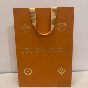 Louis Vuitton Large Paper GIFT Shopping Gold Handles
